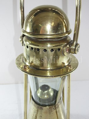 Lot 101 - A RARE MARINE CANDLE LAMP BY BULPITT, CIRCA 1880