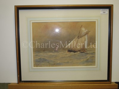 Lot 157 - PELHAM JONES (BRITISH, 1890-1950) - The cargo ship ‘Bactria’ and two others