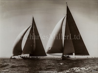 Lot 63 - A PHOTOGRAPH OF THE J-CLASS RACING YACHTS CANDIDA AND YANKEE, BY BEKEN OF COWES, 1935