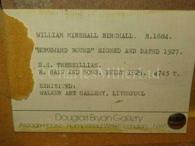 Lot 156 - WILLIAM MINSHALL BIRCHALL (BRITISH, 1884-1941)  Homeward bound & another by the same hand