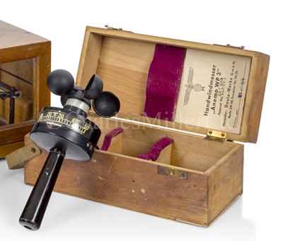 Lot 290 - A KRIEGSMARINE HAND-HELD ANEMOMETER, CIRCA 1944