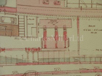 Lot 159 - SHIP'S PLANS FOR THE STEAM TRAWLER ROBERT STROUD, BUILT BY HALL, ABERDEEN, 1930