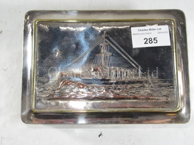 Lot 285 - A LAUNCHING GIFT FOR H.M. DESTROYER KEMPENFELT, BUILT BY CAMMELL LAIRD, 1915