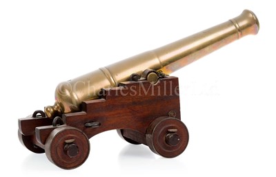 Lot 165 - A 19TH CENTURY MODEL FOR A NAVAL GUN