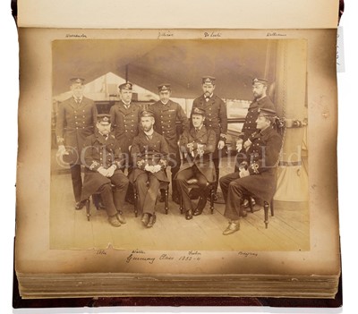 Lot 214 - AN INTERESTING PHOTOGRAPH ALBUM KEPT BY ADMIRAL HENRY C. KINGSFORD, 1880-90