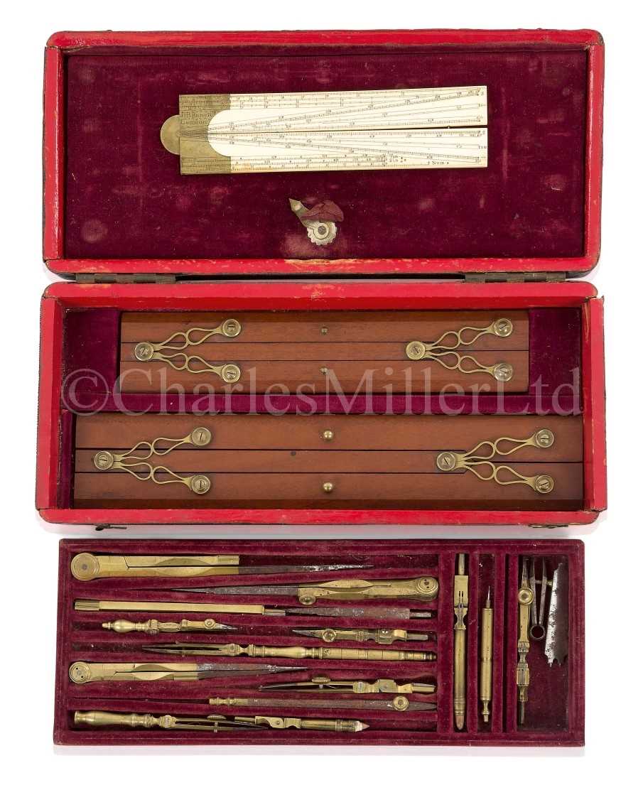 Lot 347 - Ø A GOOD DRAWING SET BY J. BENNETT LONDON, CIRCA 1750