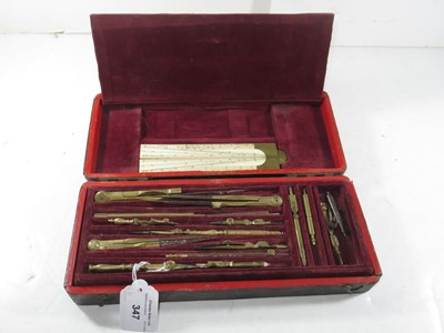 Lot 347 - Ø A GOOD DRAWING SET BY J. BENNETT LONDON, CIRCA 1750