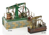 Lot 231 - A WORKING ENGINEER-TYPE MODEL OF A BEAM ENGINE...