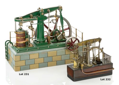 Lot 232 - A WORKING ENGINEER-TYPE MODEL OF A BEAM