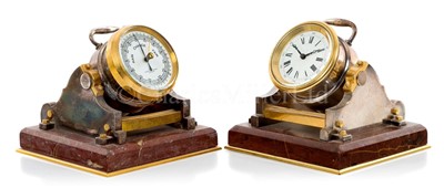 Lot 193 - A NOVELTY CLOCK AND BAROMETER SET