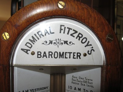 Lot 352 - AN  'ADMIRAL FITZROY' LIFEBOAT STATION BAROMETER, CIRCA 1880