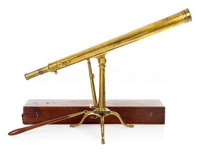 Lot 343 - Ø A 2IN. REFRACTING LIBRARY TELESCOPE BY ADAMS, LONDON, CIRCA 1790