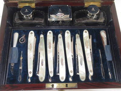 Lot 70 - AN EXCEPTIONAL GENTLEMAN'S TRAVELLING DRESSING CASE BY D & J DILLER, CIRCA 1844