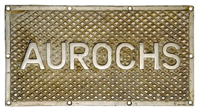 Lot 315 - A TREADPLATE FROM H.M.SUBMARINE AUROCHS, CIRCA 1945