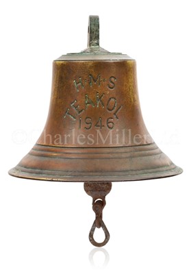 Lot 307 - THE SHIP'S BELL FROM H.M.S. TEAKOL, 1946