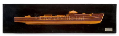 Lot 296 - AN HISTORICALLY INTERESTING DOCKYARD PRESENTATION MODEL FOR A KRIEGSMARINE S-100 TYPE SCHNELLBOOT, PROBABLY PRESENTED TO RUDOLPH PETERSEN, CIRCA 1942