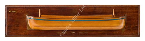 Lot 315 - A BUILDER'S HALF-BLOCK MODEL FOR THE BARGE BEDALE, CIRCA 1890