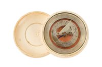 Lot 249 - Ø A CONTINENTAL IVORY POCKET COMPASS SUNDIAL,...