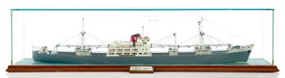 Lot 93 - A 1:48 SCALE WATERLINE BOARDROOM MODEL OF THE M.V. LANDWADE BUILT BY BARTRAM & SONS LTD FOR ATLANTIC SHIPPING AND TRADING CO., 1960