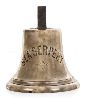 Lot 101 - THE SHIP’S BELL FROM THE S.S. SEA SERPENT, CIRCA 1898