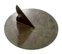 Lot 254 - A 20TH CENTURY BRASS SUNDIAL BY TOPOCHAIX À...