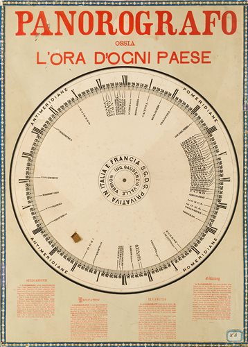 Lot 255 - AN ITALIAN CARD AND PAPER WORLD TIME...