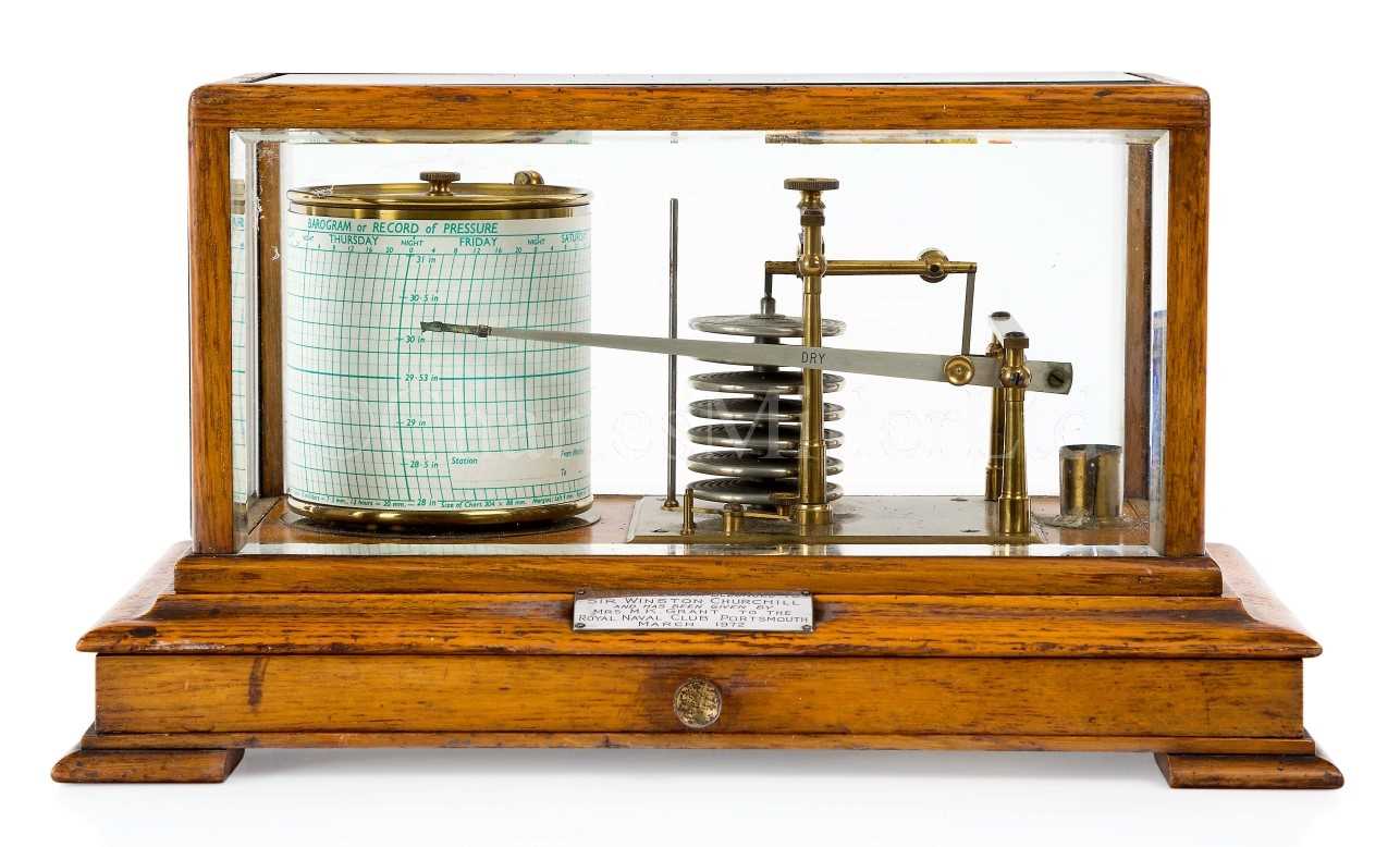 Lot 258 - SIR WINSTON CHURCHILL'S BAROGRAPH, CIRCA 1920