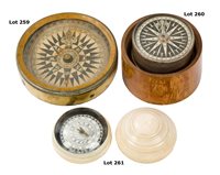 Lot 260 - A POCKET COMPASS BY GILBERT & WRIGHT, LONDON,...