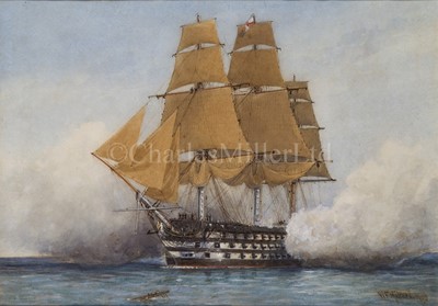 Lot 180 - WILLIAM FREDERICK MITCHELL (BRITISH, 1845-1914) - THE VICTORY (LAUNCHED 1765)