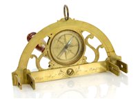 Lot 265 - AN 18TH CENTURY BRASS GRAPHOMETER BY PIERRE...