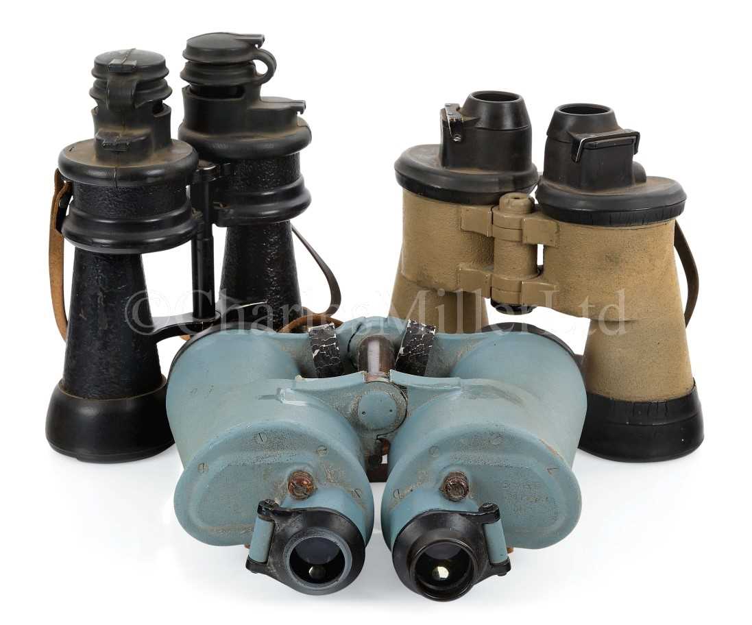 Lot 293 - THREE PAIRS OF KRIEGSMARINE BINOCULARS