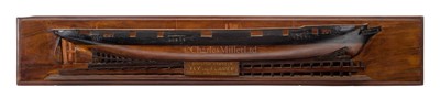 Lot 245 - A BUILDER'S HALF-BLOCK MODEL FOR THE H.M. DISPATCH VESSELS/GUNBOATS FLY AND FLAMER, 1856