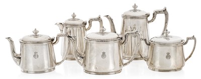 Lot 114 - A 1ST CLASS TEA AND COFFEE SERVICE FROM THE ROYAL HOLLAND LLOYD LINE BY ELKINGTON & CO., CIRCA 1917