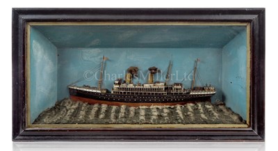 Lot 100 - A SAILOR'S PICTURE HALF MODEL OF THE WHITE STAR LINER RMS OCEANIC, CIRCA 1900