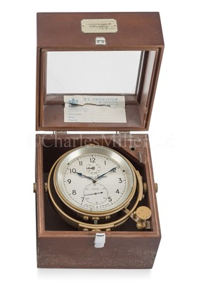 Lot 296 - A TWO-DAY MARINE CHRONOMETER BY THOMAS MERCER, ST. ALBANS, 1973