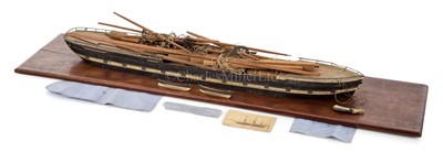 Lot 17 - AN UNFINISHED SAILOR'S MODEL OF THE S.V. NORFOLK, CIRCA 1900