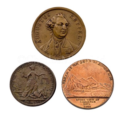 Lot 141 - BRONZE MEDALS COMMEMORATING PRINCE EDWARD AND ADMIRAL KEPPEL
