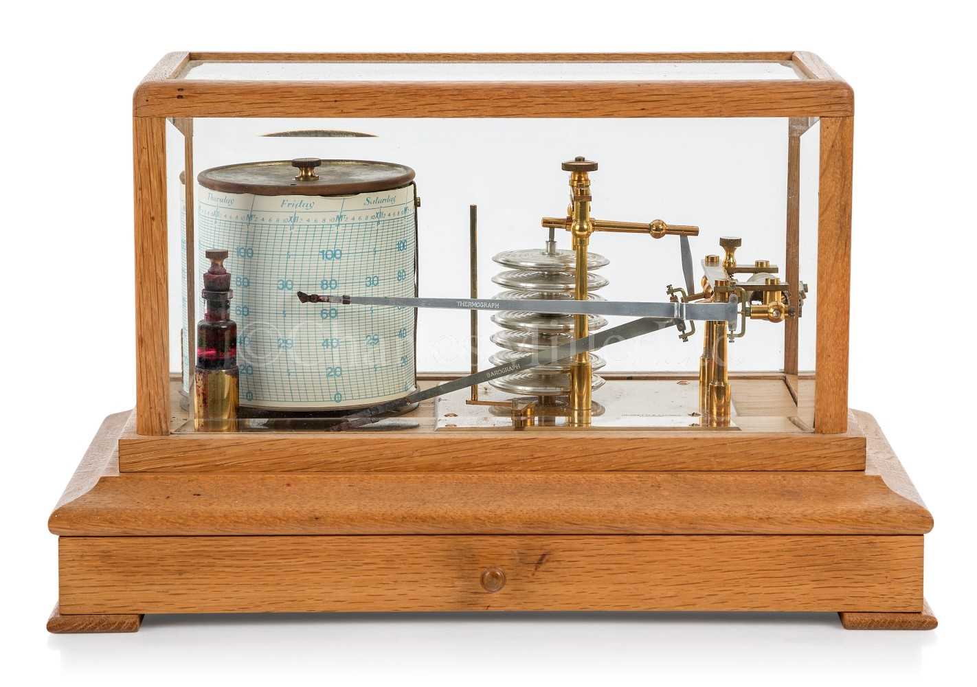 Lot 315 - A THERMO-BAROGRAPH BY NEGRETTI & ZAMBRA, LONDON, CIRCA 1960