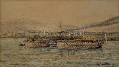 Lot 237 - W. J. SUTTON (CIRCA 1900) - H.M.S. 'BRITANNIA' AS A TRAINING SHIP