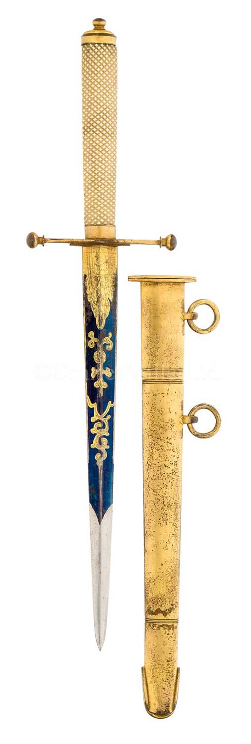 Lot 161 - Ø A FINE MIDSHIPMAN'S DIRK, CIRCA 1790