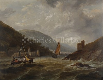 Lot 11 - ATTRIBUTED TO WILLIAM SCOTT (1797-1862)	- ENTRANCE TO THE RIVER DART WITH DARTMOUTH CASTLE