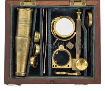 Lot 342 - A BOTANIST'S MICROSCOPE BY BATE, LONDON, CIRCA 1820