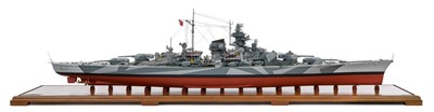 Lot 289 - A 1:192 SCALE STATIC DISPLAY MODEL OF S.M.S.TIRPITZ [1939] BY FINE ART MODELS