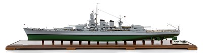 Lot 287 - A 1:192 SCALE STATIC DISPLAY MODEL OF THE ITALIAN BATTLESHIP R.N. ROMA [1940] BY FINE ART MODELS