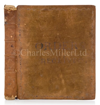 Lot 206 - AN 'ORDERS GIVEN / ORDERS RECEIVED' BOOK FROM H.M.S. PELICAN, 1806-8