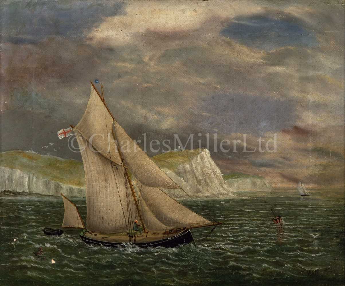 Lot 10 - W * H * W * (BRITISH, 1895) - A MALDON FISHING SMACK OFF THE SOUTH COAST