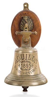 Lot 246 - A BRIDGE BELL FROM THE FRENCH TORPEDO BOAT 'AQUILON', 1895