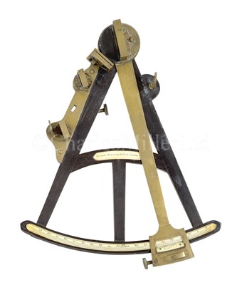 Lot 300 - Ø AN 11½IN. RADIUS VERNIER OCTANT BY SPENCER, BROWNING & RUST, LONDON, CIRCA 1840