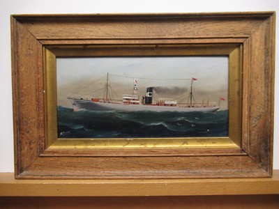 Lot 102 - HERBERT HENRY CRANE (BRITISH, 1877-1955) - STUDY OF THE SHIP LANGHOLM