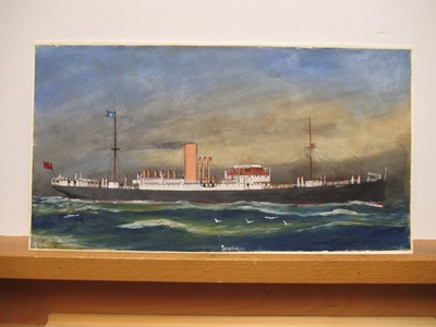 Lot 102 - HERBERT HENRY CRANE (BRITISH, 1877-1955) - STUDY OF THE SHIP LANGHOLM